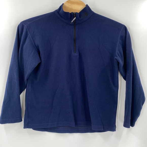 The North Face Large Navy Blue 1/4 Zip Long‎ Sleeve Pullover Sweater - Picture 4 of 6